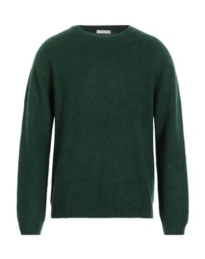 Boglioli Man Sweater Green Size L Wool, Cashmere In Green