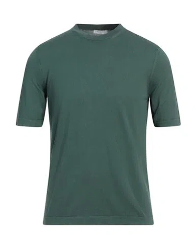 Boglioli Man Sweater Green Size M Cotton, Silk