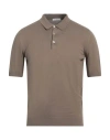 Boglioli Man Sweater Khaki Size Xxl Cotton In Beige