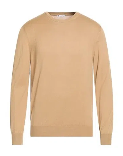 Boglioli Man Sweater Khaki Size Xxl Cotton In Brown