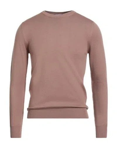 Boglioli Man Sweater Light Brown Size S Virgin Wool In Sand