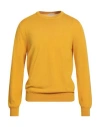 Boglioli Man Sweater Marigold Size L Virgin Wool In Yellow