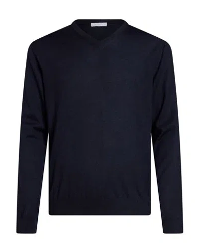 Boglioli Man Sweater Midnight Blue Size M Cashmere