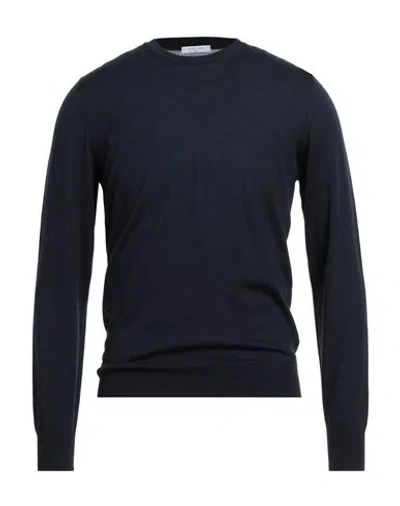 Boglioli Man Sweater Midnight Blue Size S Virgin Wool