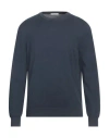 Boglioli Man Sweater Midnight Blue Size Xl Cotton