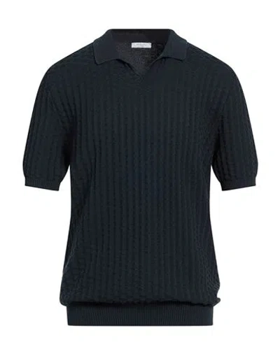Boglioli Man Sweater Midnight Blue Size Xl Cotton