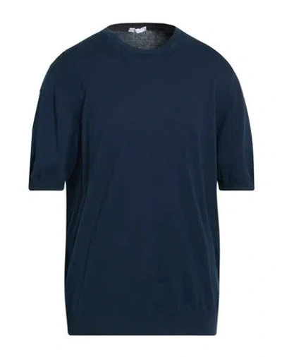 Boglioli Man Sweater Midnight Blue Size Xxl Cotton