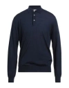 Boglioli Man Sweater Midnight Blue Size Xxl Virgin Wool