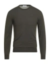Boglioli Man Sweater Military Green Size S Virgin Wool In Brown