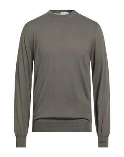 Boglioli Man Sweater Military Green Size Xl Virgin Wool