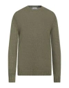 Boglioli Man Sweater Military Green Size Xl Linen