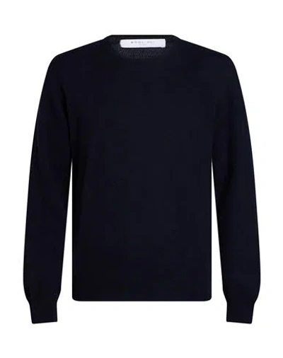 Boglioli Man Sweater Navy Size S Cashmere In Blue