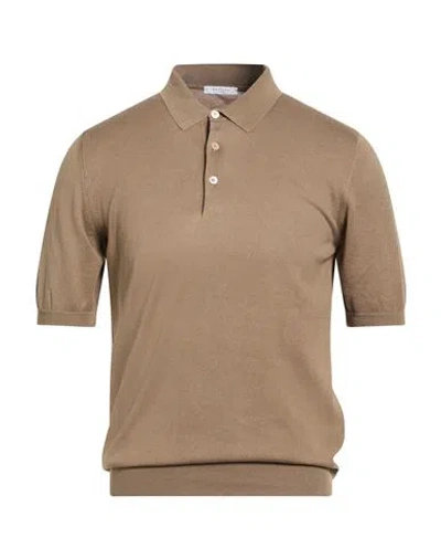 Boglioli Man Sweater Taupe Size Xl Cotton In Brown