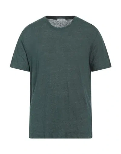 Boglioli Man T-shirt Dark Green Size Xxl Linen