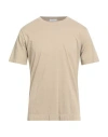 Boglioli Man T-shirt Khaki Size Xl Cotton In Neutral