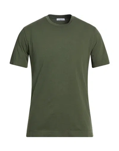 Boglioli Man T-shirt Military Green Size Xs Cotton