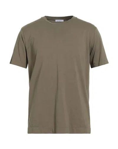Boglioli Man T-shirt Military Green Size Xxl Cotton
