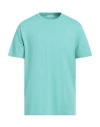 Boglioli Man T-shirt Turquoise Size Xxl Cotton In Blue