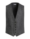 Boglioli Man Tailored Vest Grey Size 38 Wool In Gray