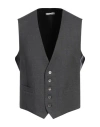 Boglioli Man Tailored Vest Lead Size 50 Virgin Wool In Grey