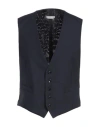 Boglioli Man Tailored Vest Midnight Blue Size 44 Virgin Wool In Blue