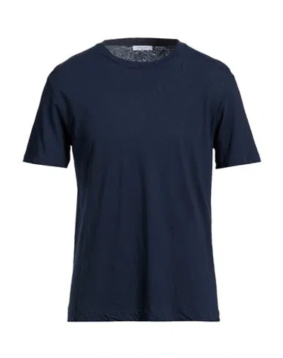 Boglioli Man T-shirt Blue Size Xxl Cotton, Linen