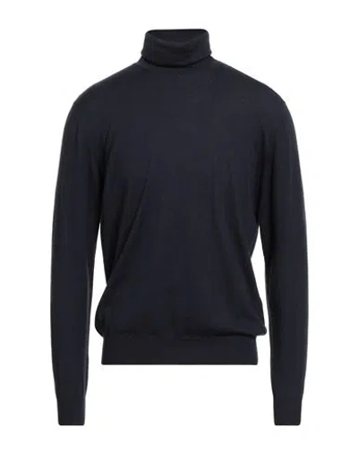 Boglioli Man Turtleneck Midnight Blue Size M Cashmere