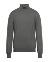 Boglioli Man Turtleneck Military Green Size Xl Virgin Wool In Green