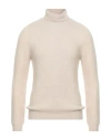 Boglioli Wool Cashmere Mouliné Turtleneck In Neutral