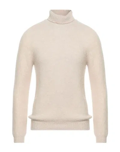 Boglioli Man Turtleneck Off White Size M Wool, Cashmere