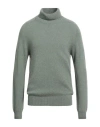 Boglioli Man Turtleneck Sage Green Size Xl Cashmere In Green