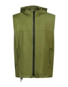 Boglioli Man Vest Sage Green Size 38 Virgin Wool, Polyamide In Green