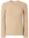 Boglioli Brushed Wool Cashmere Crewneck In Neutrals
