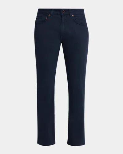Boglioli Men & Apos;s Comfort Soft Five-pocket Pants In Blue