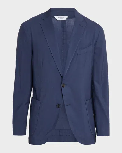 Boglioli Men & Apos;s Wool And Silk Single-breasted Sport Coat In Blue