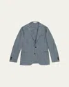 Boglioli Men's Cashmere And Silk Melange Sport Coat In Gray