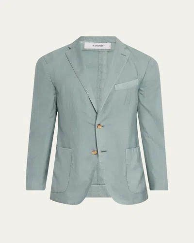 Boglioli Men's Cashmere And Silk Sport Coat In Green-0545