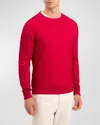 Boglioli Garment Dyed Corduroy Pleated Chinos In Red-0940