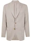 Boglioli Tailored Jacket With Front Pockets And Back Vent In Brown