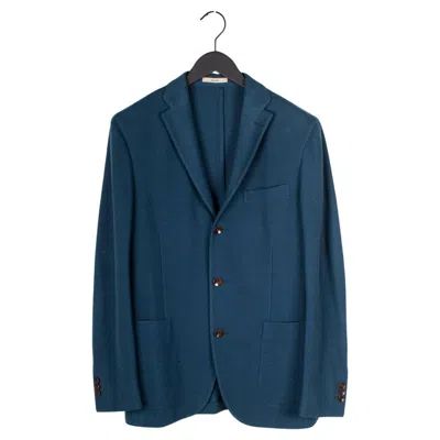 Pre-owned Boglioli Men Jacket Casual Dover Blazer Size It50 – M/l In Blue