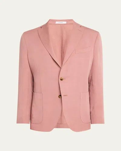 Boglioli Men's Solid Single-breasted Sport Coat In Pink-0936
