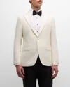 Boglioli Men's Solid Wool Dinner Jacket In White