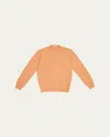Boglioli Men's Virgin Wool Solid Crewneck Sweater In Orange