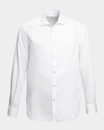 Boglioli Spread-collar Cotton Shirt In White