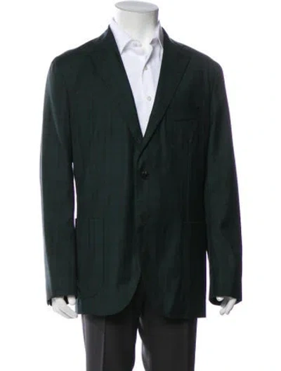 Pre-owned Boglioli Mens' Virgin Wool Blazer In Green