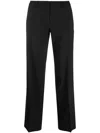 Boglioli Mid-rise Virgin-wool Trousers In Black