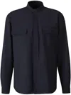 Boglioli Men's Overshirt With Band Collar