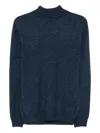 Boglioli Mock-neck Sweater In Blue