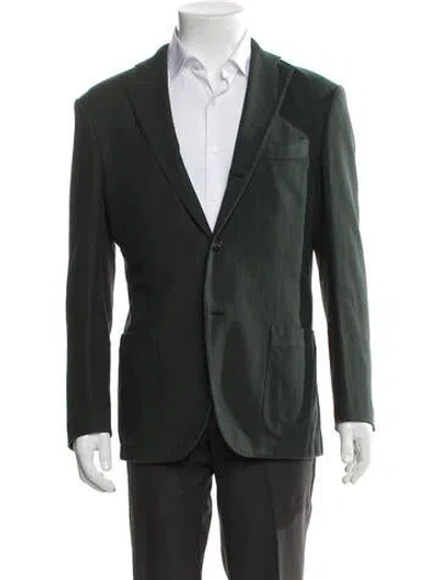 Pre-owned Boglioli Moto Jacket In Green