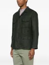 Boglioli Multi-pocket Shirt Jacket In Green